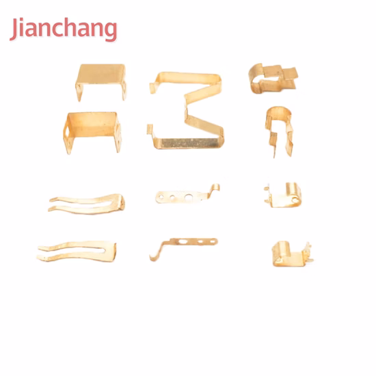 Custom Electrical Socket Contacts, Brass Metal Stamping Parts